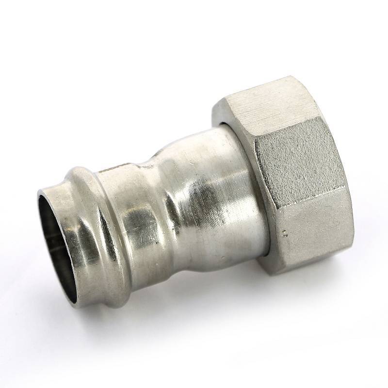 Муфта В-пресс IBP >B< Press Inox с накидной гайкой 28 мм x 1 1/4 нержавеющая сталь PS4355 0281000