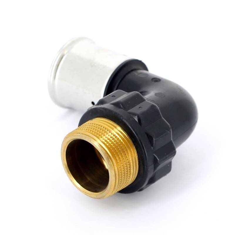 Угольник 90° пресс с наружной резьбой HENCO PVDF 40x1 1/4 5PK-4007