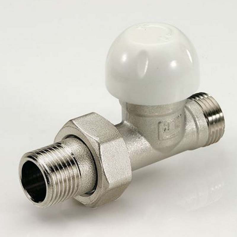 Вентиль термостатический Uni-Fitt 1/2 x 3/4 EK прямой с разъемным соединением и крышкой 3300073