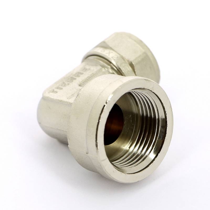 Угольник обжимной Tiemme 16х3/4 внутренняя резьба никелированный 1600061