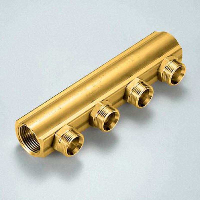 Коллектор магистральный Tiemme 1 1/4 ВВ 10 выходов 3/4 EK 50 мм 1970058