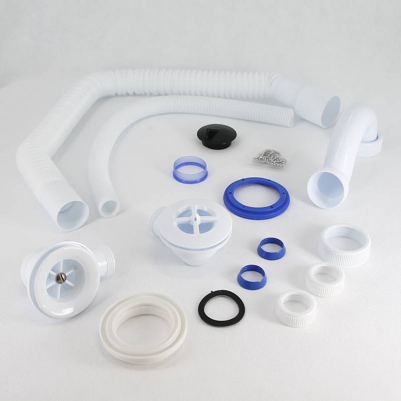 Слив-перелив для ванны Wirquin Мини Элит 1 1/2 x 40 мм с пластиковой решеткой L500 мм 30980653