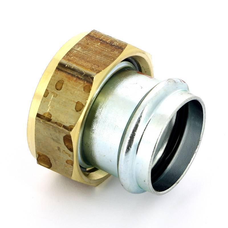 Муфта пресс Viega Prestabo с накидной гайкой 35х1 1/2 оцинкованная сталь 559212