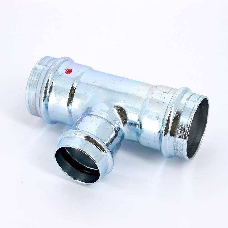 Тройник пресс IBP >B< Press Carbon 54х42х54 мм оцинкованная сталь PC5130 0544254