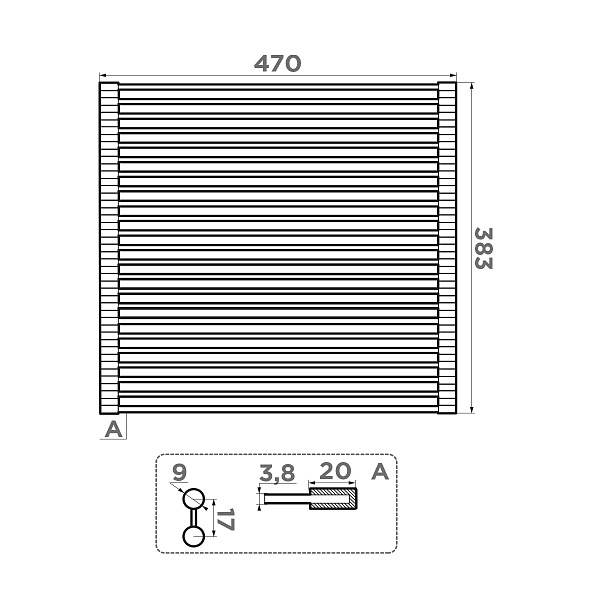 Ролл-мат OMOIKIRI ROLL-03-IN нержавеющая сталь 4997005