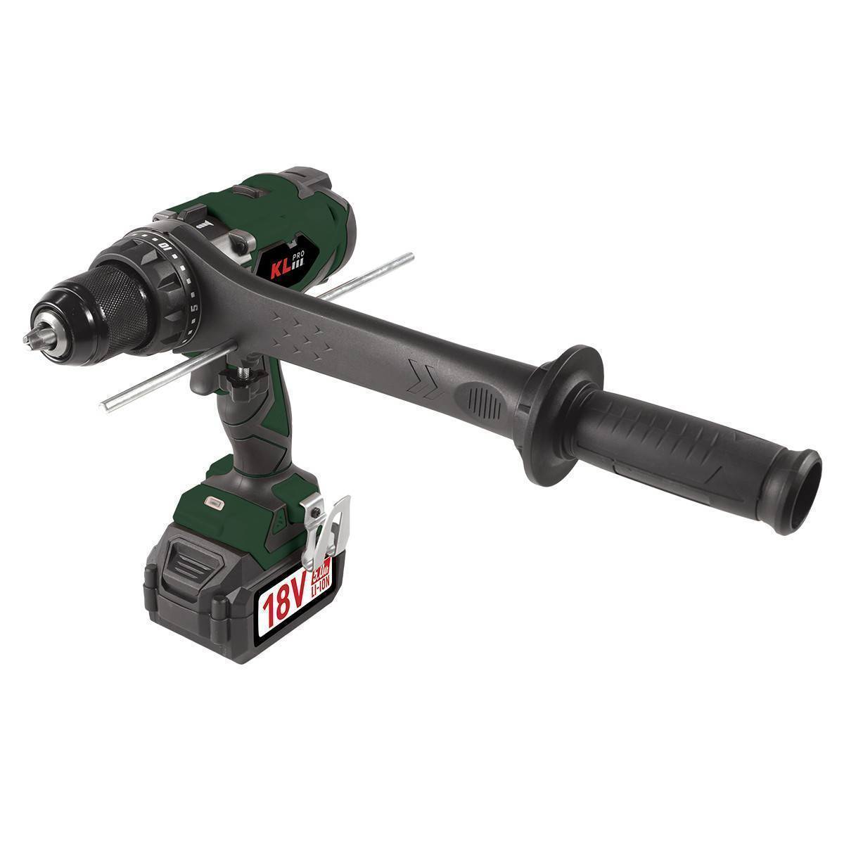 Аккумуляторная ударная дрель-шуруповерт KLPRO KLDM18BHX-50 18 В 5.0 Ач Li-ion KLDM18BHX-50