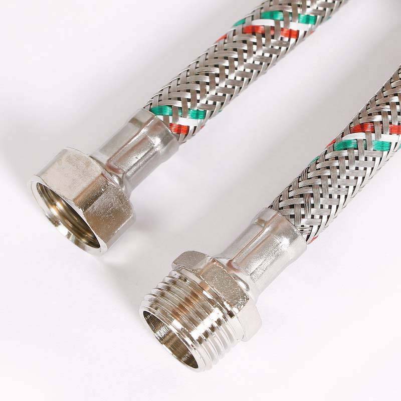 Гибкая подводка для воды Uni-Fitt 1/2 НВ 120 см нержавеющая сталь 501S2012