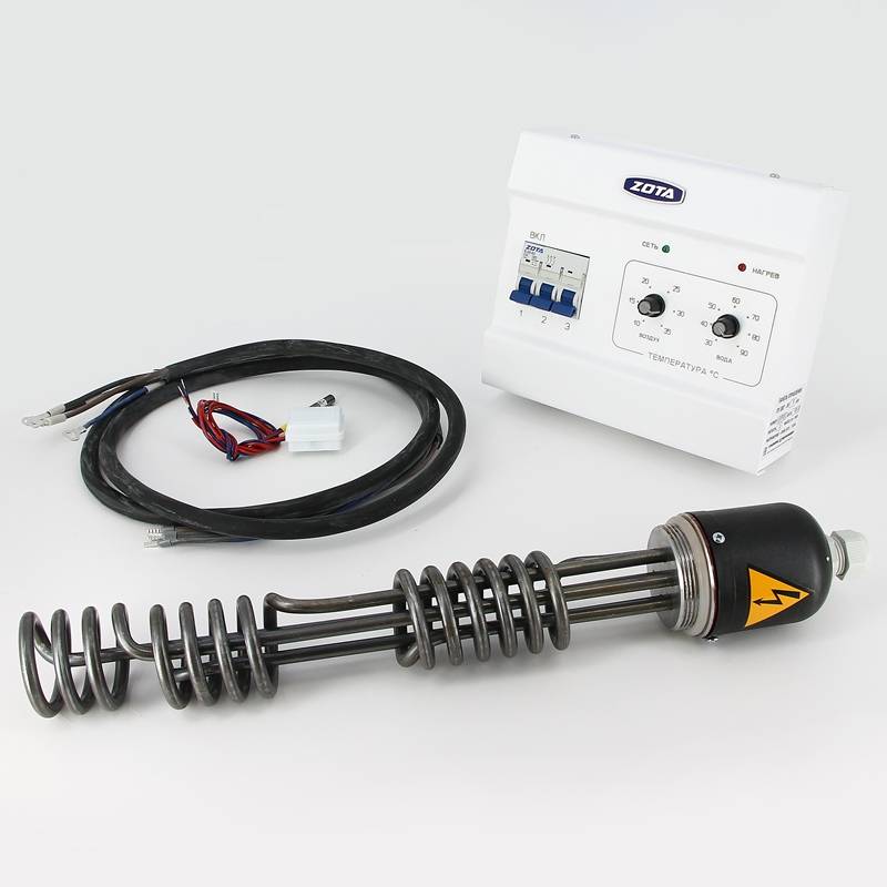 Комплект подключения ZOTA ТЭНБ 9 кВт 2 к твердотопливным котлам KT3443320009