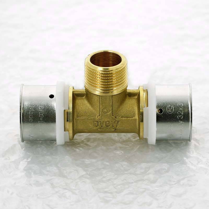 Тройник пресс с наружной резьбой Uni-Fitt 32х3/4х32 708G9390