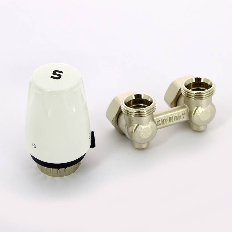 Комплект для подключения радиатора UNI-FITT угловой для Kermi и Rifar 193KIT30