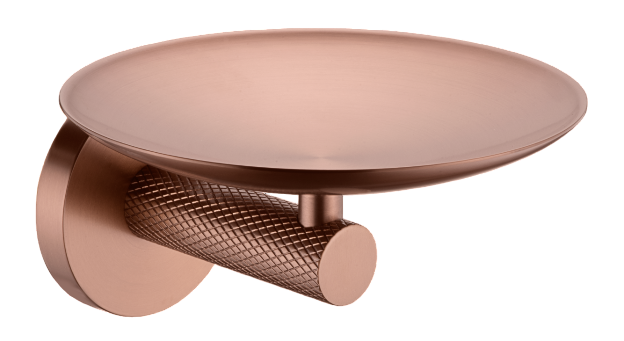 Мыльница подвесная Boheme Uno с латунной чашей brushed bronze 10973-BRB