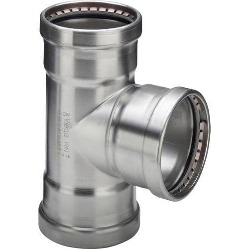 Тройник пресс нержавеющая сталь Viega Sanpress Inox XL 76.1х64х76.1 мм 593360