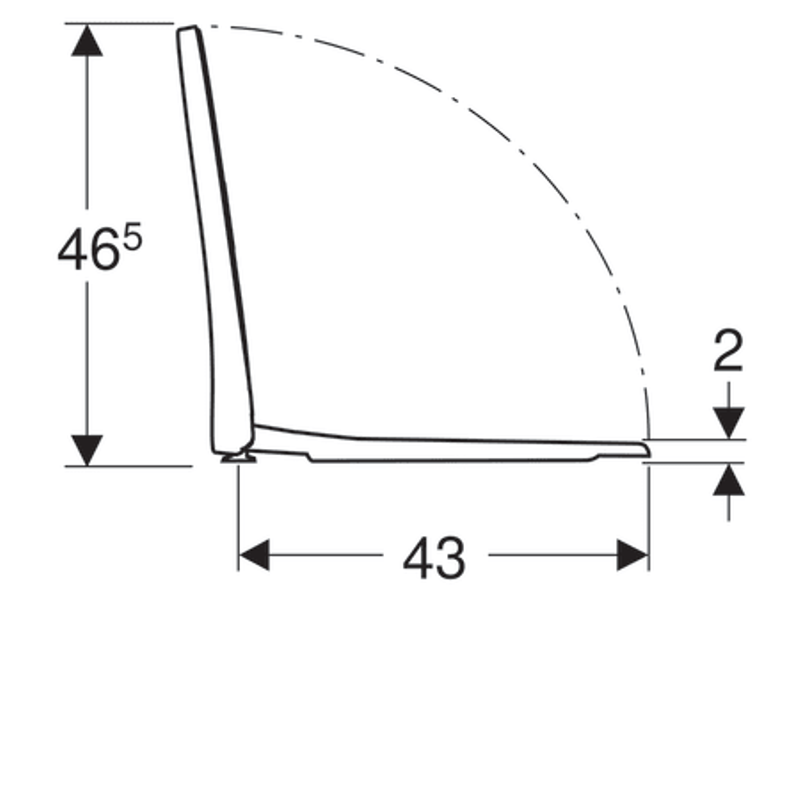 Сиденье для унитаза Geberit iCon Slim антибактериальное SoftClose 574950000
