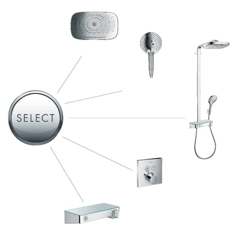 Ручной душ Hansgrohe Raindance Select S 120 3jet белый/хром 26530400