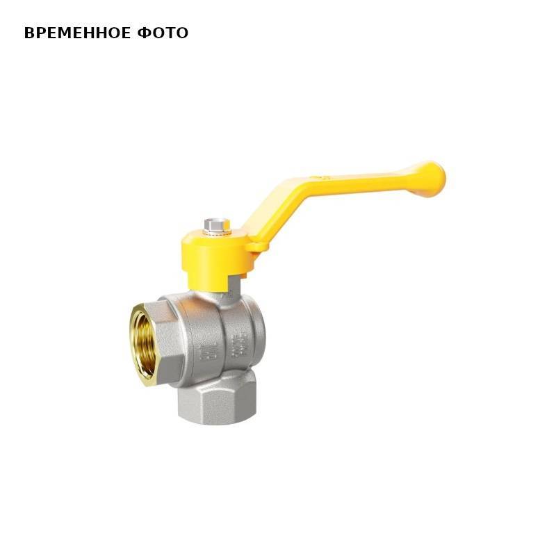 Кран шаровой угловой Pride 1/2 ВР-ВР рычаг GAS 47.251.15