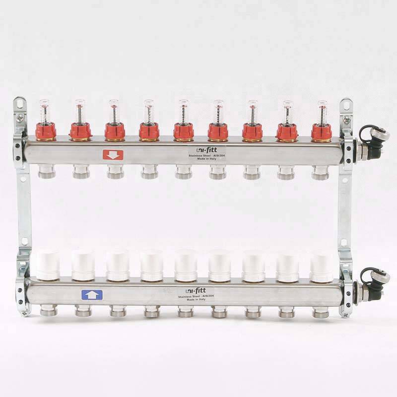 Коллекторная группа Uni-Fitt 415S 1 x 3/4 EK 9 выходов 450I4309