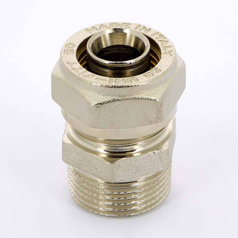 Муфта обжимная Uni-Fitt никелированная 20х3/4 НР 662N7300