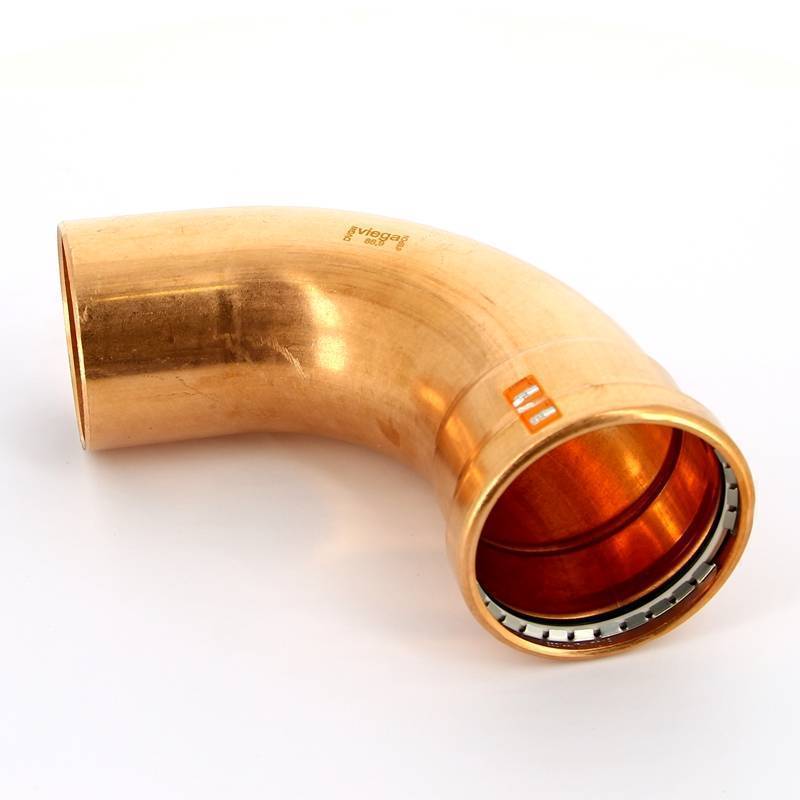 Угол-вставка 90° пресс Viega Profipress XL 88.9 мм медь 476885