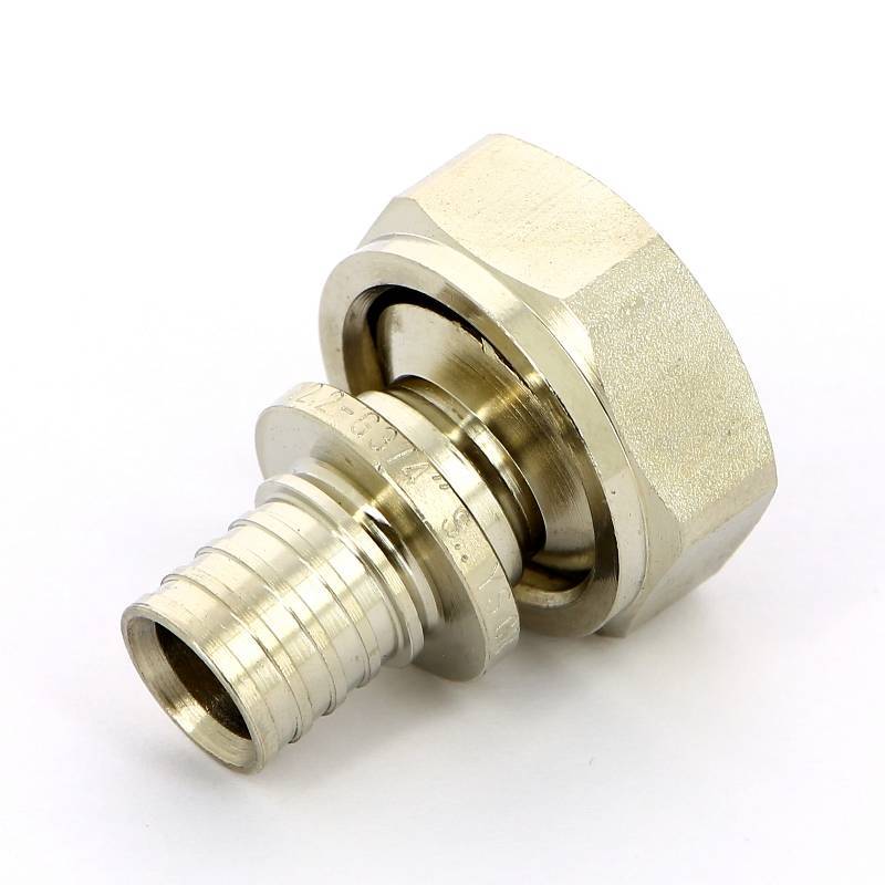 Соединитель аксиальный Rehau Rautitan 16 x 3/4 EK ВР никелированный 11691751001