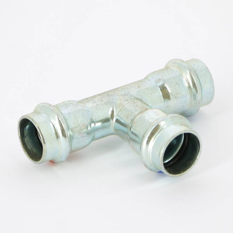 Тройник пресс Viega Prestabo LF оцинкованная сталь 18 мм 716486