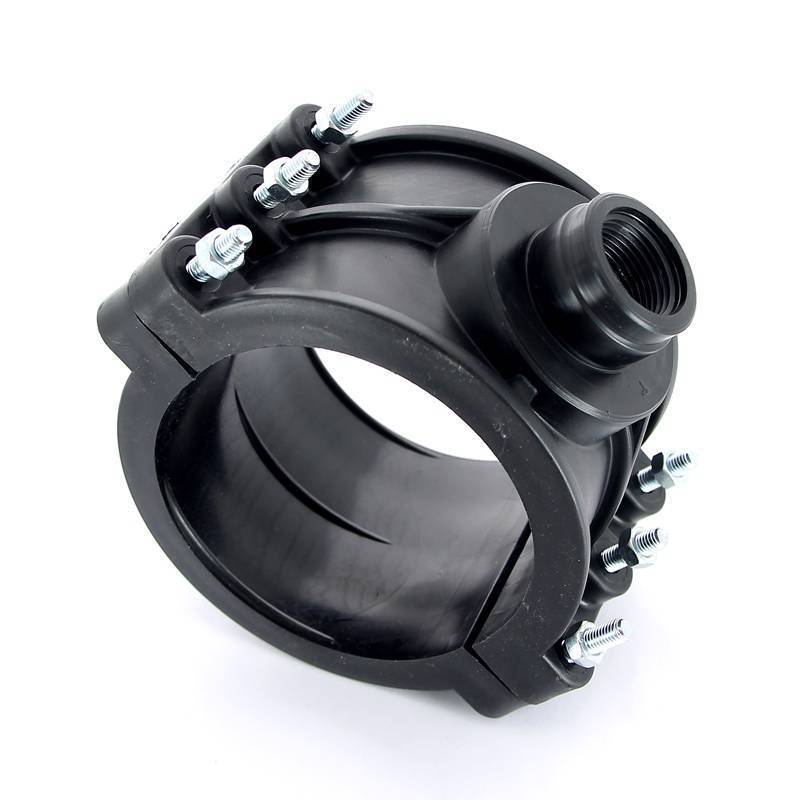 Седловая врезка Unidelta 125х1 4 болта для труб ПНД 1019125004