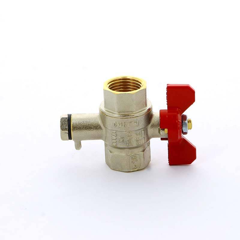 Кран шаровой Tiemme ВВ 1/2 дюйма с отверстием для термометра 2980006