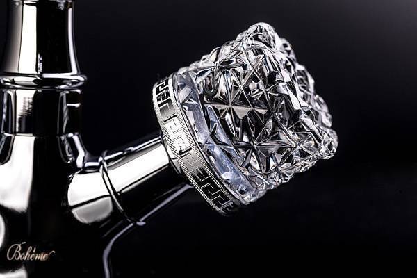 Смеситель для раковины Boheme Crystal двуручковый матовая бронза 311-CRST