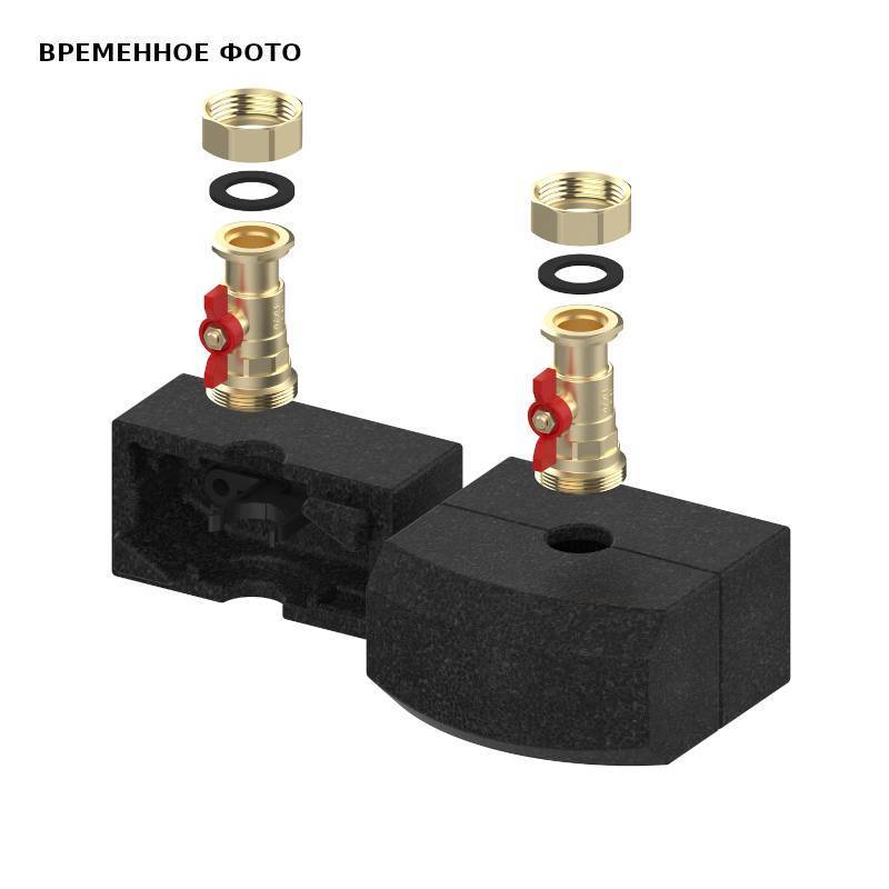 Вставка с отсечной арматурой Meibes для насосных групп V-MK в изоляции M66833EWI