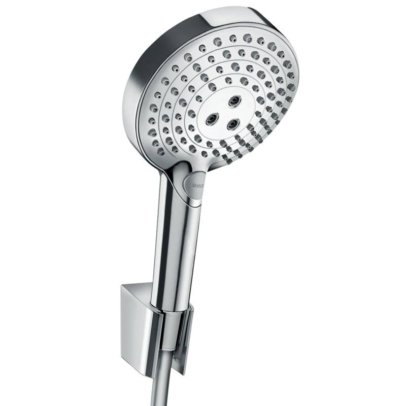 Душевой гарнитур Hansgrohe Raindance Select S 120 3jet PowderRain с держателем и шлангом 160 см хром 27668000
