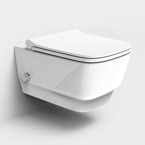 Унитаз подвесной Boheme Bello 35,5х53 см белый глянцевый 971-W