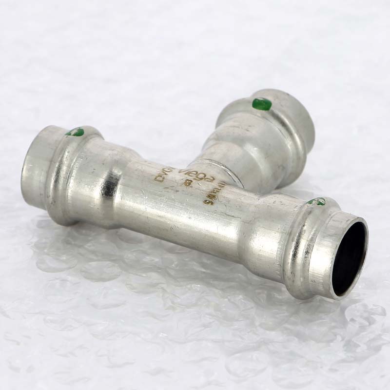 Тройник пресс Viega Sanpress Inox 18 мм нержавеющая сталь 435868