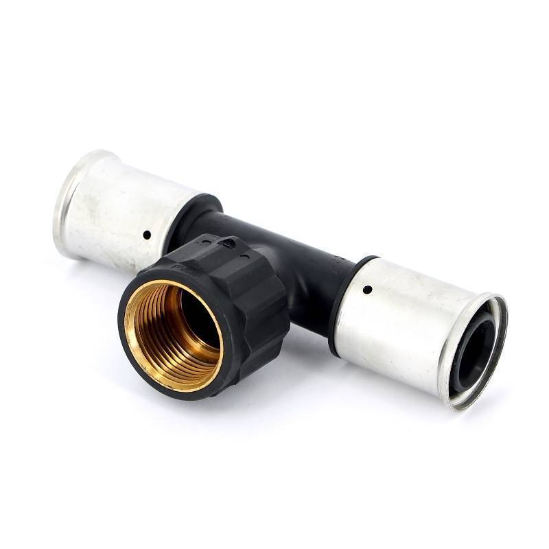 Тройник пресс с внутренней резьбой Henco PVDF 32х1х32 мм 13PK-320632