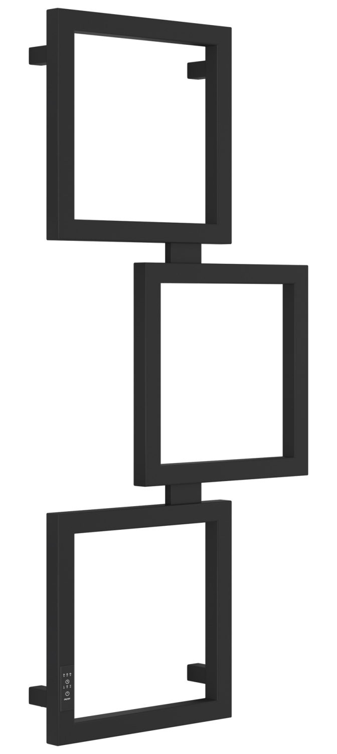 Полотенцесушитель электрический Сунержа Этюд 49х105 см левый чёрный матовый 31-0846-1050