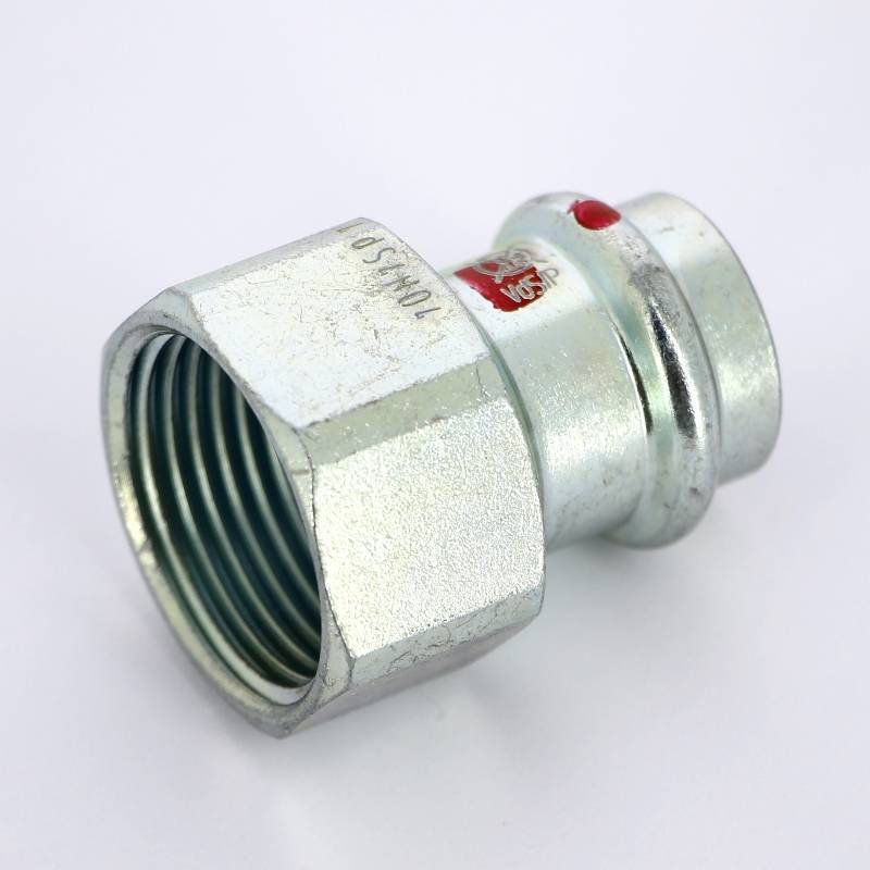 Муфта переходная пресс-В Viega Prestabo 22х1 оцинкованная сталь 642167