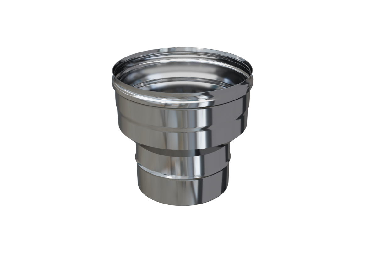 Переходник для дымохода Теплов и Сухов ПМ 150x180 мм сталь AISI 430 0.5 мм УТ000012787