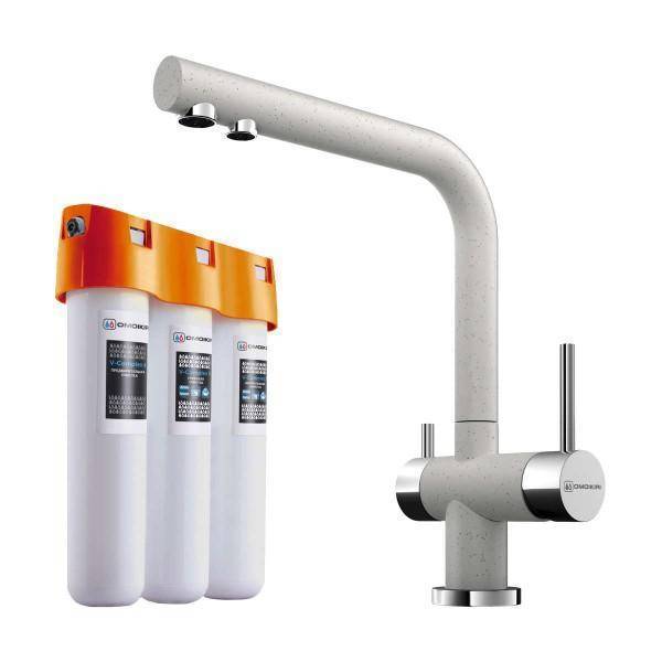 Смеситель для кухни Omoikiri Nagano-EV с фильтром Pure Drop Lite эверест 4065.8028