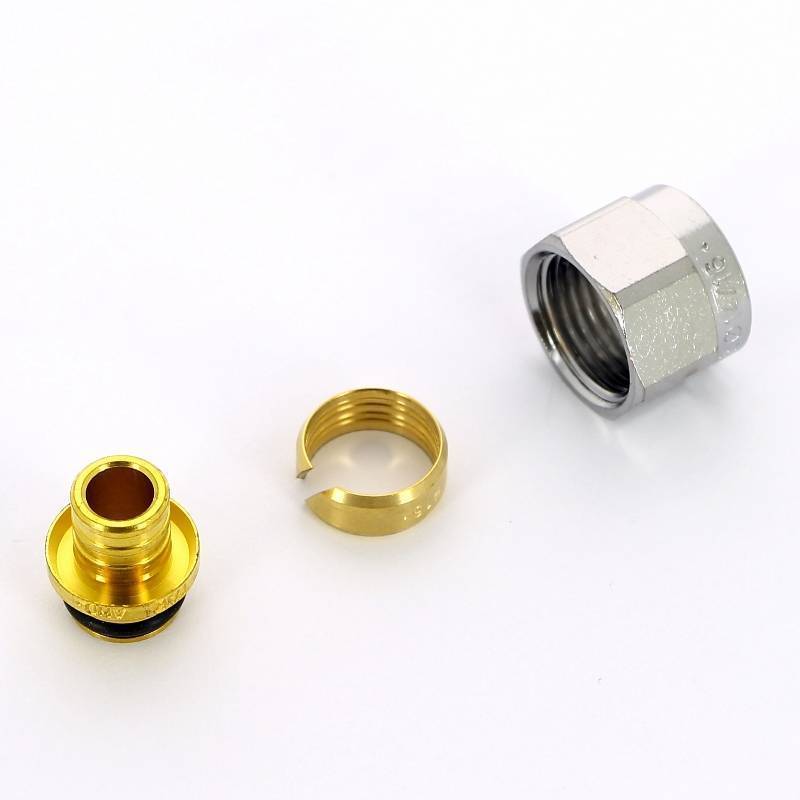 Соединитель для труб PEX и ALPEX FAR Евроконус 16х2 мм 1/2 6075 581007