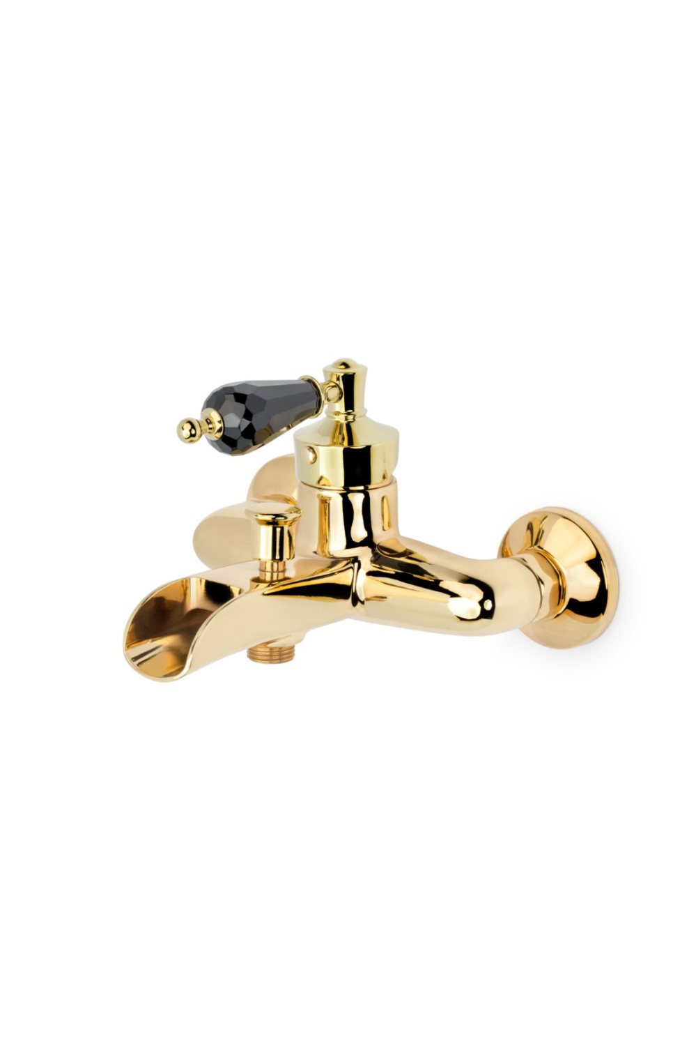 Смеситель для ванны Boheme Vogue с каскадным изливом золото 213-BSW