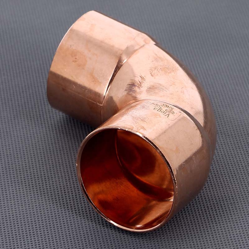 Угол двухраструбный 90 градусов пайка Viega 54 мм 109905