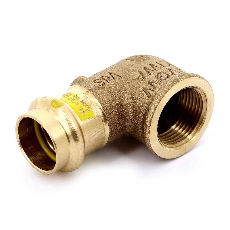 Угол 90° пресс-В бронзовый Viega Profipress G 22х3/4 345877