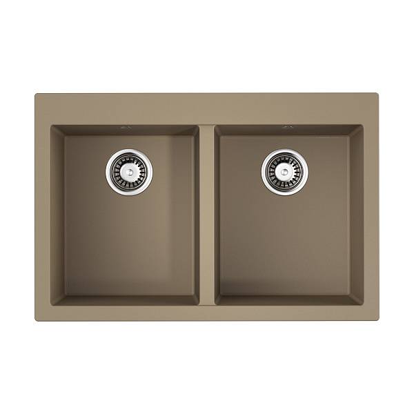 Кухонная мойка Omoikiri Bosen 80-2-SA Tetogranit 80x53 см бежевый 4993838