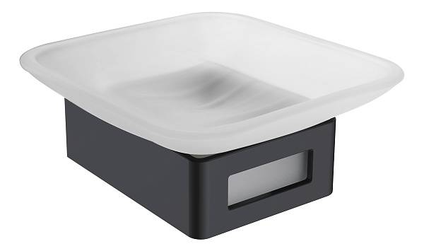 Мыльница подвесная Boheme Q квадратная черный 10943-B