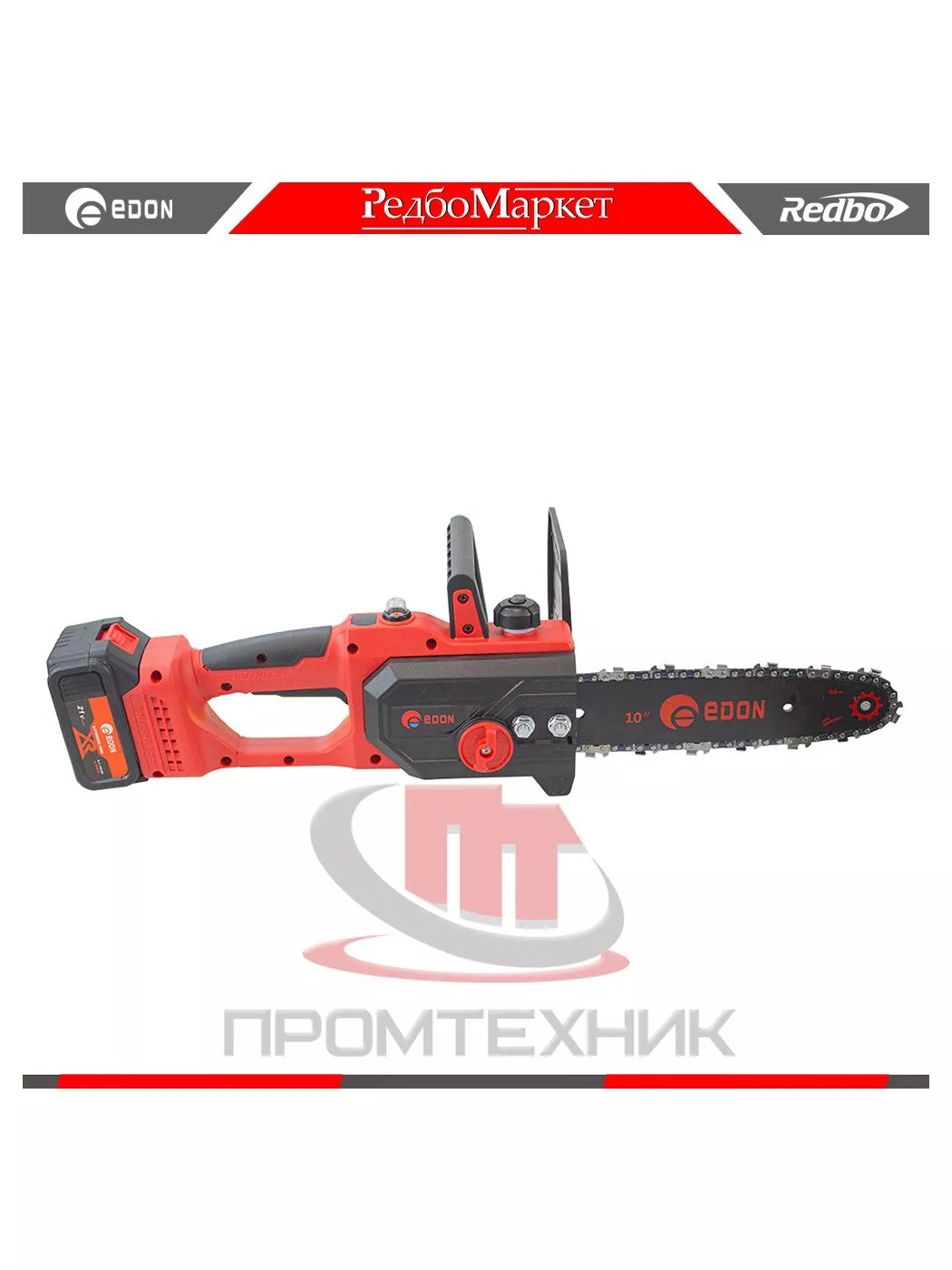 Пила цепная аккумуляторная бесщеточная Edon UNS-21/10BL