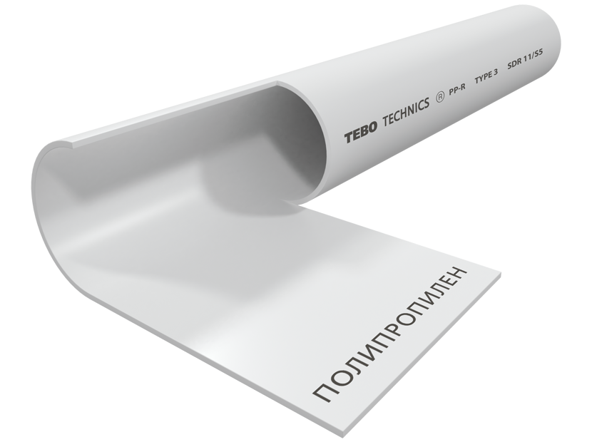 Труба полипропиленовая TEBO Technics PN20 32x5.4 мм штанга 2 м НС-1308130