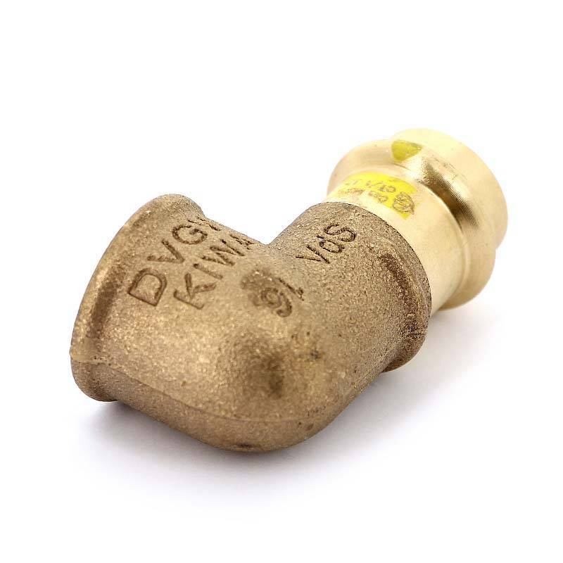 Угол 90° пресс-В бронзовый Viega Profipress G 22х3/4 345877