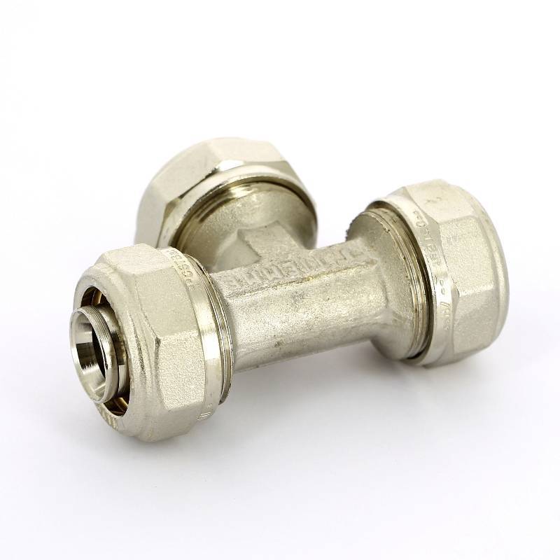 Тройник обжимной никелированный Tiemme 20х2.0 1600009