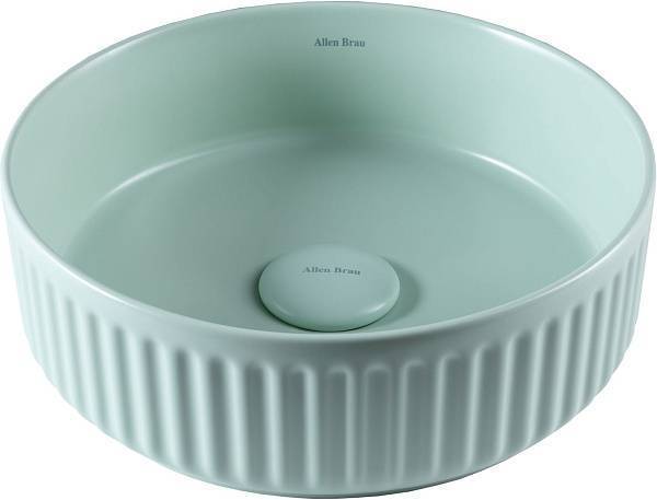 Раковина-чаша Allen Brau Fantasy 36х36х12 см мятный 4.11032.MT