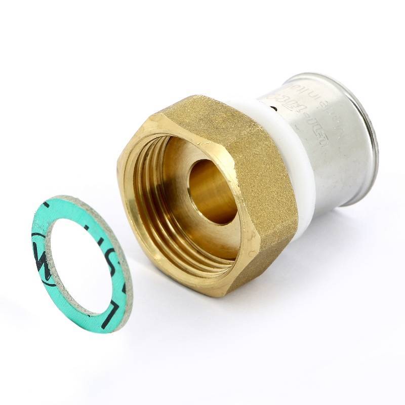 Муфта пресс с накидной гайкой Uni-Fitt 26x1 плоское уплотнение 714G8400