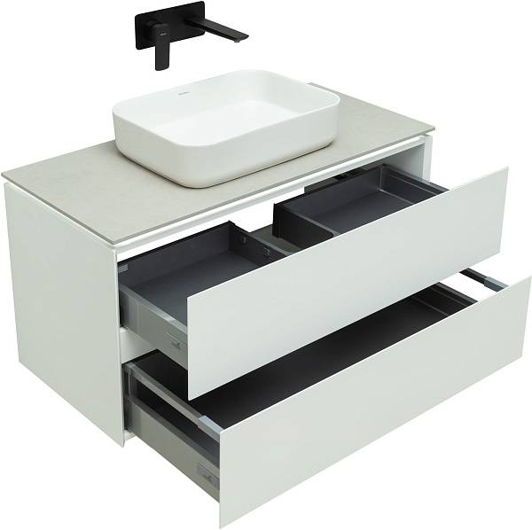 Тумба под раковину Allen Brau Infinity 100 см белый матовый 1.21003.WM