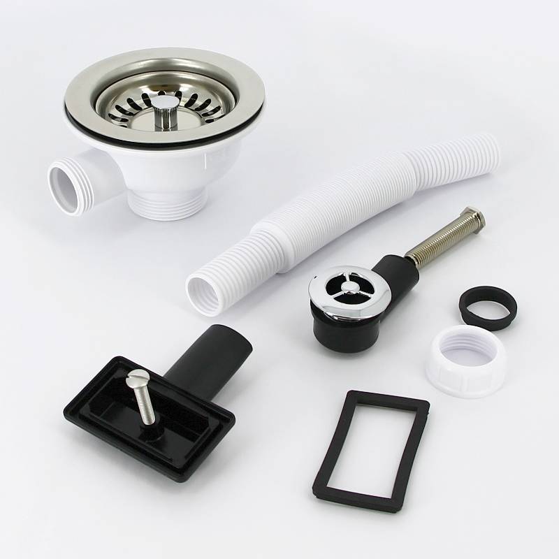 Выпуск для мойки McAlpine 113 мм с переливом 1 1/2 хром OFR2-113S